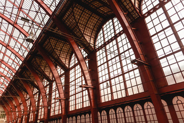 inside of famous antwerpen-centraal station interior, Antwerp, Belgium