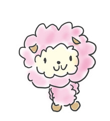 猫ちゃん かわいいゆるい動物キャラ子供の落書き風イラスト Wall Mural Koukichi Takahashi