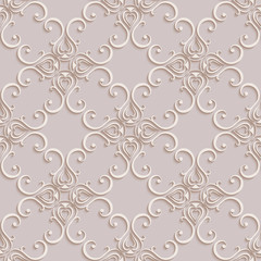 Seamless wallpapers in the style of Baroque . Modern texture illustration