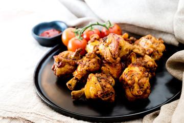 roasted sleeves chicken barbecue sauce