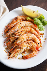 barbecued chilli prawns