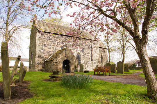Ancient Escomb Church, County Durham, one of the oldest in the UK and founded in 7th century