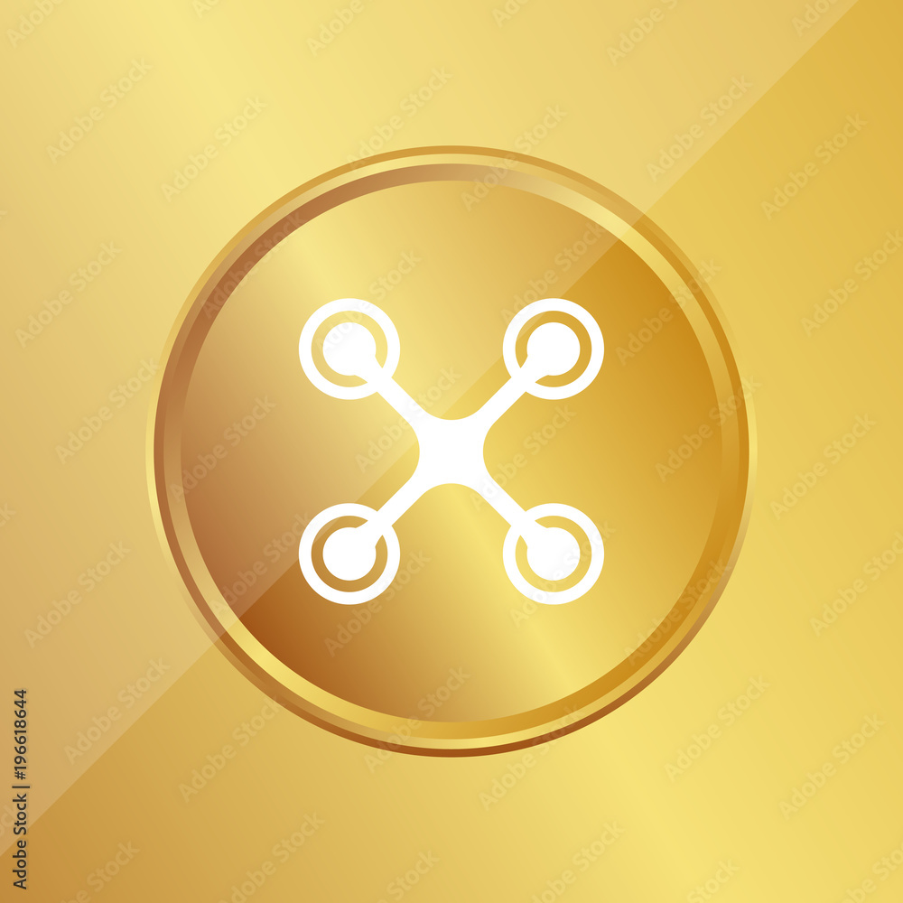 Wall mural gold medaille - quadrocopter