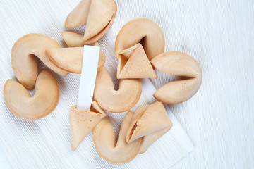Fortune cookies forecasting and wishing good luck