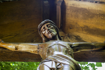 Wooden sculpture of Jesus Christ