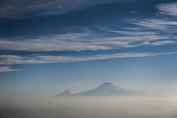 A beautiful view of Mount Ararat from Armenia
