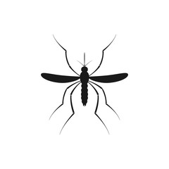Zika mosquito . Zika virus alert. Zika virus concept. Zika virus mosquito bite. Mosquito logo. Aedes Aegypti isolated on white background