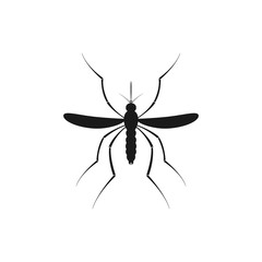 Zika mosquito . Zika virus alert. Zika virus concept. Zika virus mosquito bite. Mosquito logo. Aedes Aegypti isolated on white background