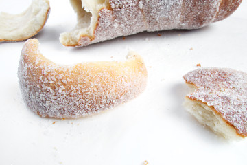 Sweet tasteful traditional slovak and czech roasted delicacy - vanilla trdelnik