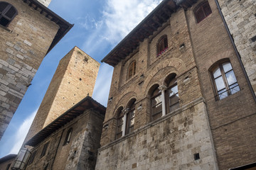 San Gimignano, Siena, at morning