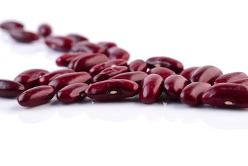 Red bean isolated on white background