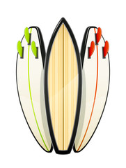 Surf board for sutfing. Sport inventories. Sporting Hobby. Wave