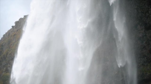 Giant waterfall in slow motion