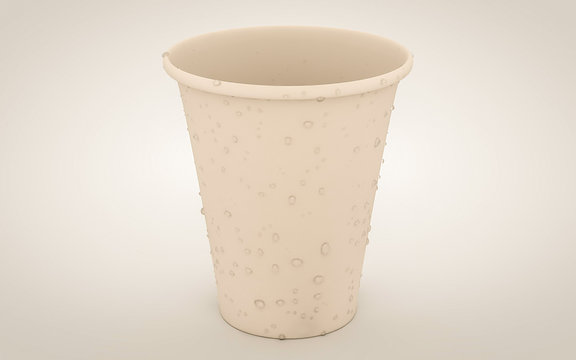 Paper cup render