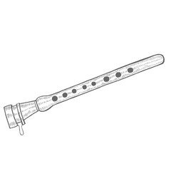 Duduk. Musical Instrument in Hand Drawn Style for Surface Design Fliers Prints Cards Banners. Vector Illustration