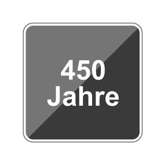 450 Jahre - Reflektierender App Button