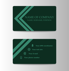 Corporate ID Card Design Template. Personal id card for business and identify