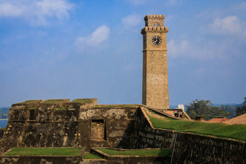 Glockenturm im Fort in Galle,  Sri Lanka