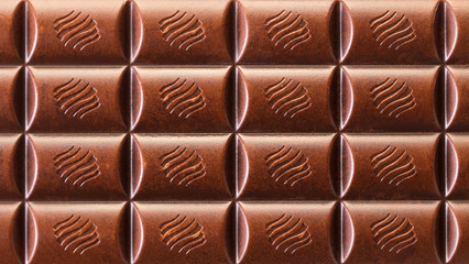 texture of dark chocolate close-up