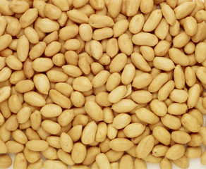 Extreme close-up image of peanuts, background image