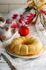 BLOOD ORANGE POUND CAKE WITH AN ORANGE ZEST ICING