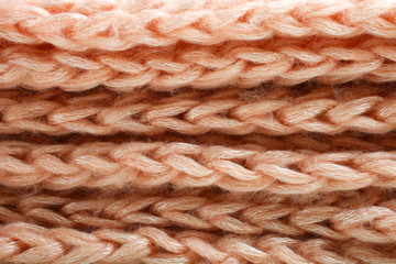 beige knitted fabric
