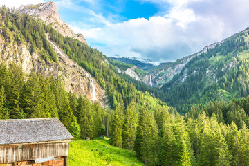 Fototapeta na wymiar Mountain landscape near Gstaad, Switzerland