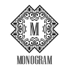 Vintage ornamental monogram