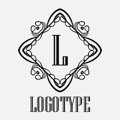 Vintage ornamental monogram