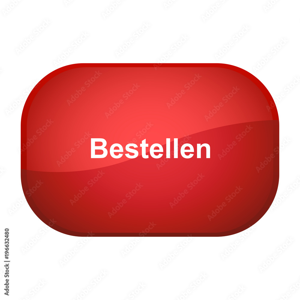 Sticker glossy button rot - bestellen