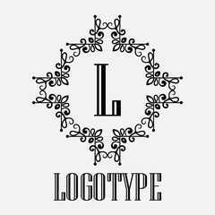 Vintage ornamental monogram