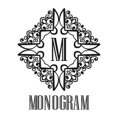 Vintage ornamental monogram