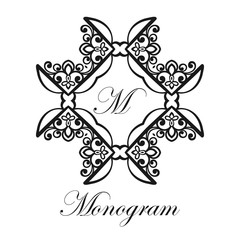 Vintage ornamental monogram