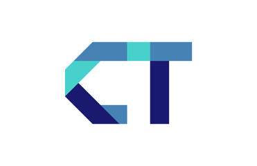 CT Ribbon Letter Logo