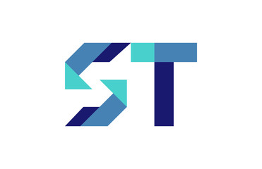 ST Ribbon Letter Logo