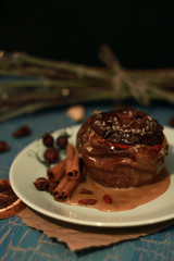 baked apple.still-life