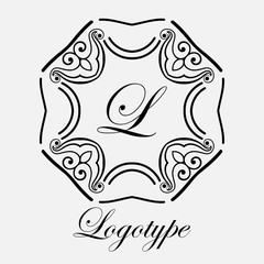 Vintage ornamental monogram