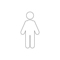 HUMAN silhouette icon . Vector.