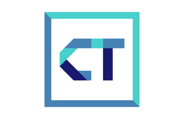 CT Square Ribbon Letter Logo