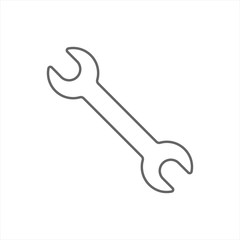 Wrench icon. Vector.
