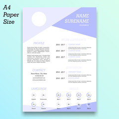 Abstract Resume Template