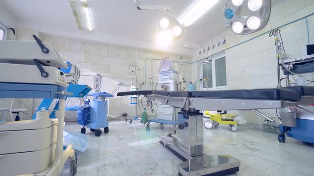 Emergency medical room. Surgery room in a hospital.