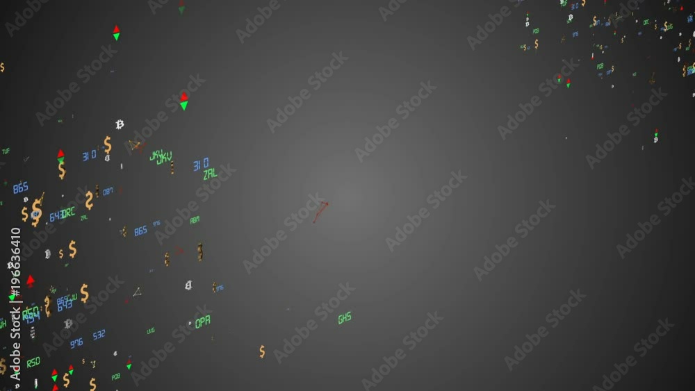Aufkleber points of economic activity centers in the corners of the screen. the movement of economic particles