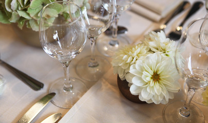 bouquet sur table de fête