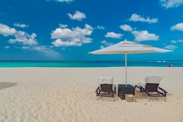 relax on the beach of the Caribbean island of Aruba