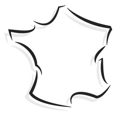 France contour stylisé 02