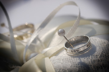 still life with wedding rings