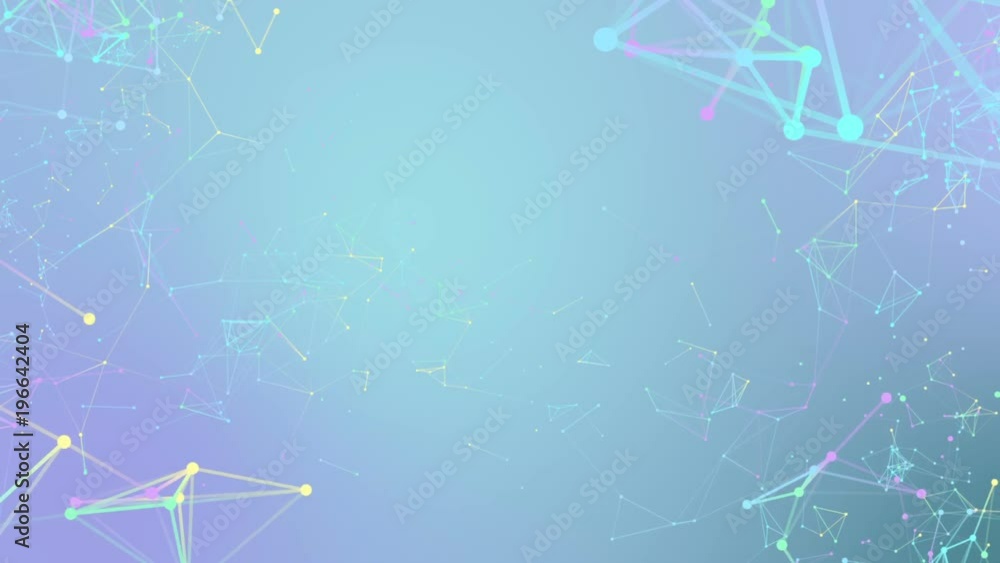 Poster constellation of particles. processes of system transformation. molecular structures of different co