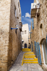 Fototapeta na wymiar The old streets of Jaffa , Tel Aviv, Israel