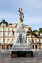 Havana, Cuba - December 12, 2016: Monument of Jose Marti in the Central Park